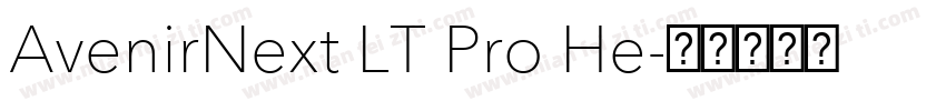 AvenirNext LT Pro He字体转换